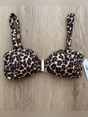 Victoria’s Secret leopard bralette bikini top